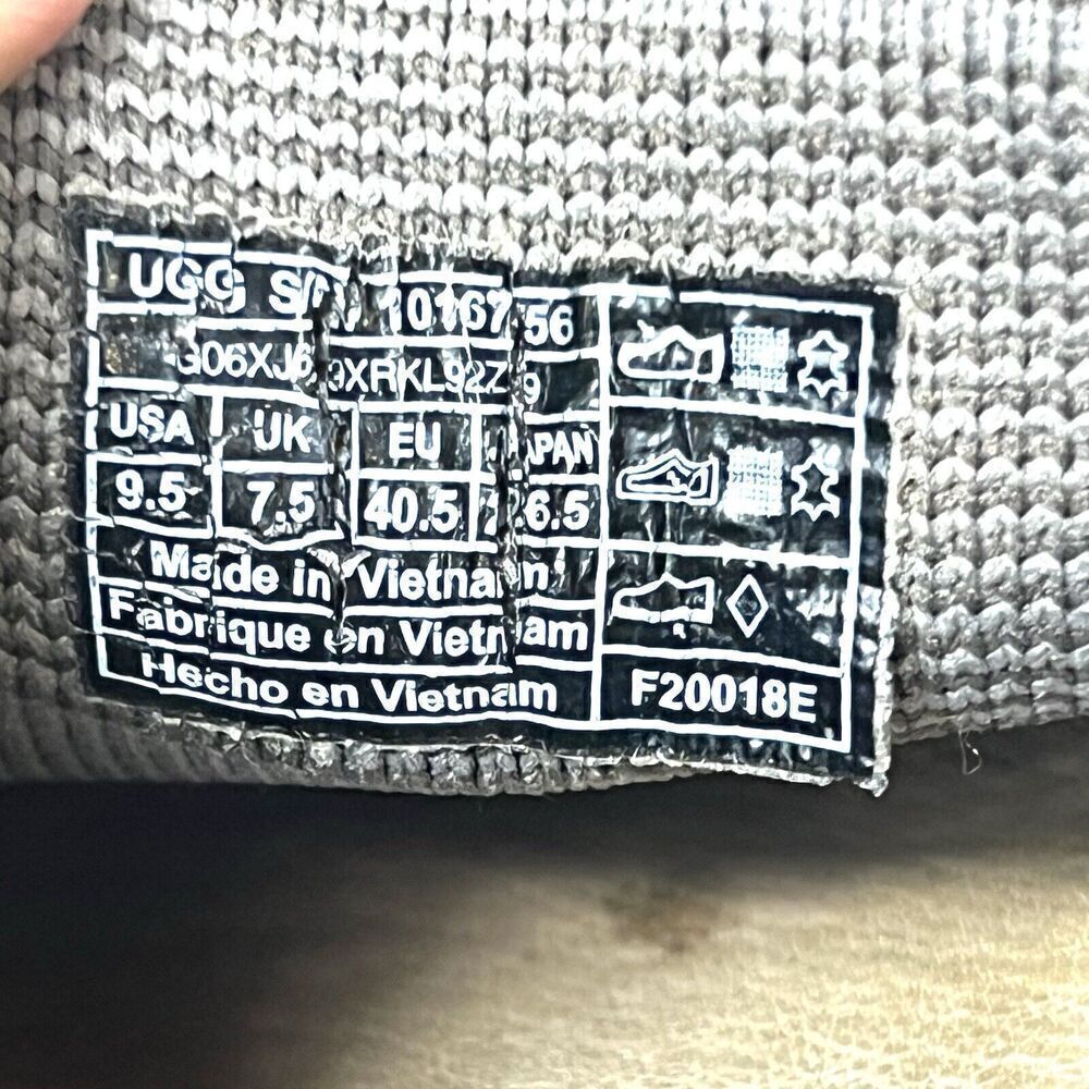 UGG Women's Size 9.5 EU 40.5 Slip On Comfort Casual Shoes Flat Brown Knit Fabric - Picture 11 of 13